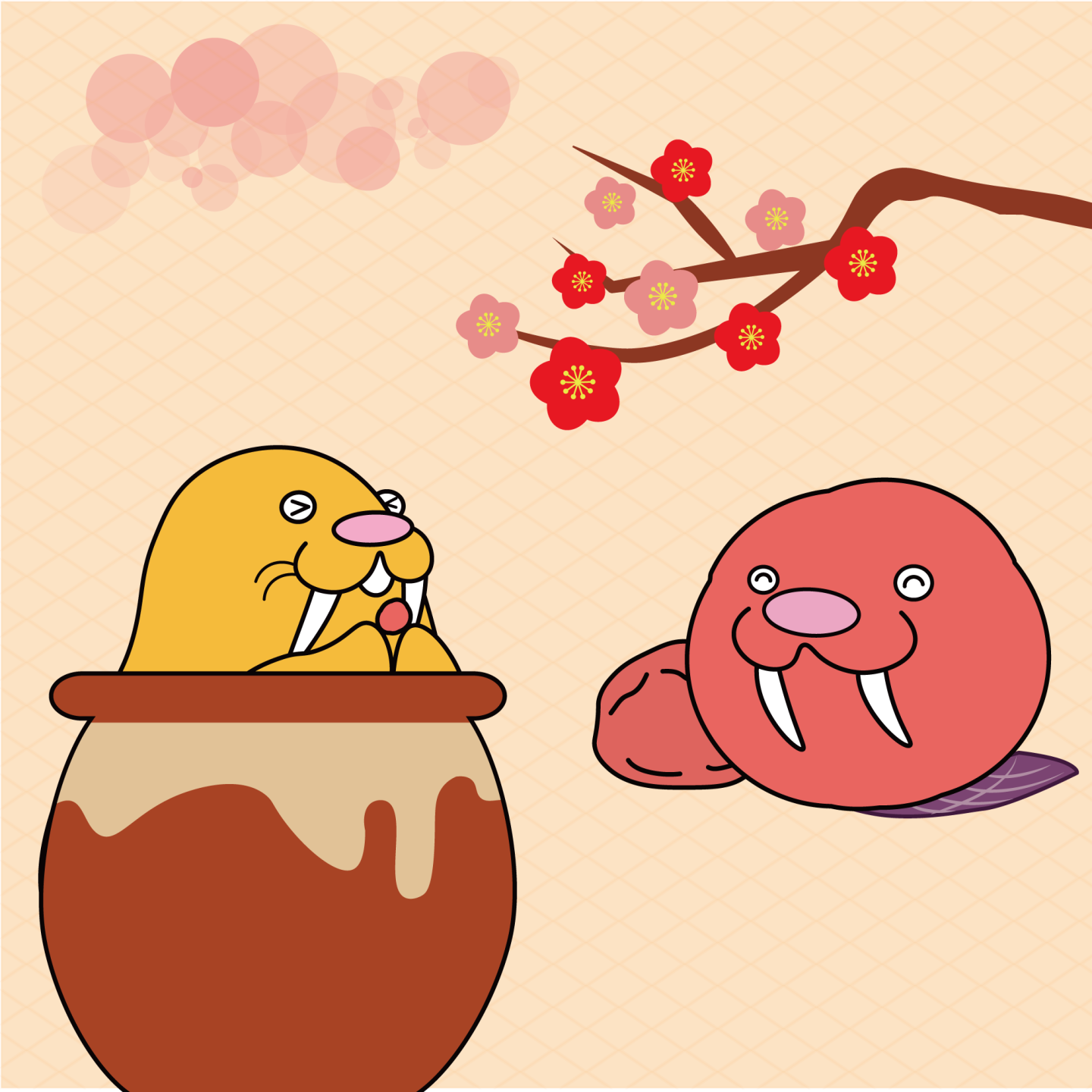 Umeboshi are very sour, but they keep well. | セイウチ | ぷにつく